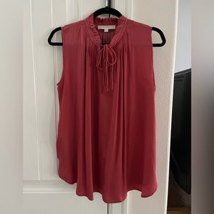 Womens Sleeveless tie neck top